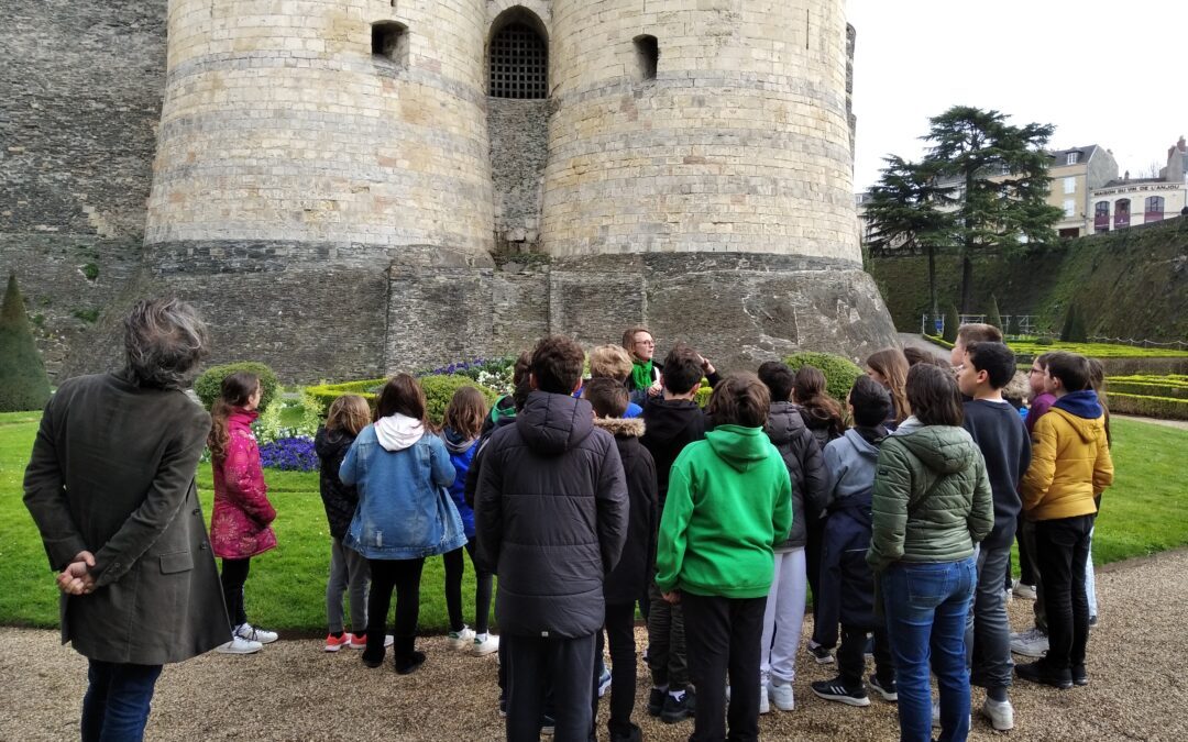 Visite des élèves de 5B au château d’Angers